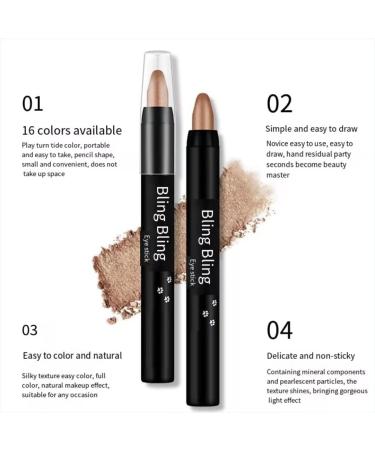 Oybound Ultra-Pigmented Glitter Eyeshadow Pencil - 15 Vibrant Colors | Shimmer & Shine | International Shipping - Buy Online on GoSupps.com