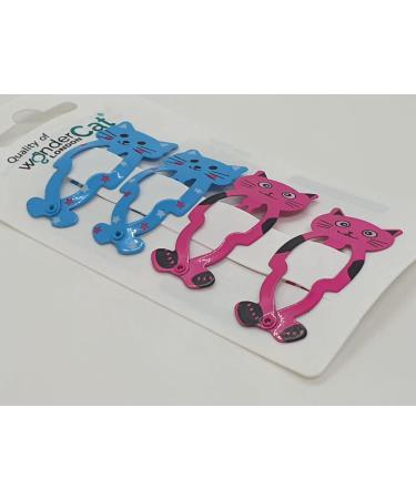 Cute Kitty Snap Hair Clips for Girls - Set of Metal Clips for Baby Toddlers and Kids | Z4CLIKIT - Buy Online on GoSupps.com