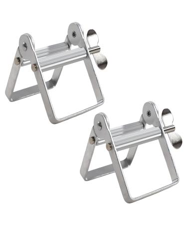 Sunoya tube squeezer tube presser 2 pieces of tube press toothpaste squeezer metal tube presser for toothpaste pharmaceuticals and skin care products hairdressing salon hand cream cosmetics