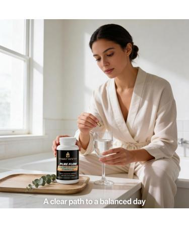 Conquest Nutrition Pure Flow Colon Cleanse Formula Digestive Detox & Gut Health Support Natural Herbal Fiber & Probiotic Blend for Regularity Bloating Relief & Colon Detox 60 Veggie Capsules - Buy Online on GoSupps.com