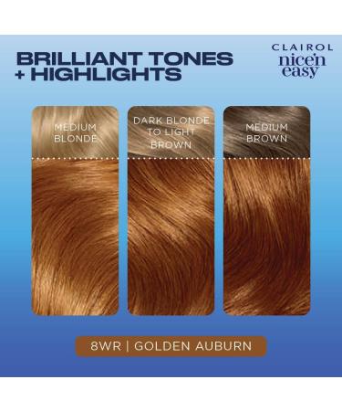 Clairol Nice'n Easy Cr me Oil Infused Hair Dye 8WR Golden Auburn - 1 Count - Buy Online on GoSupps.com