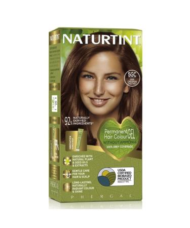 Naturtint Permanent Hair Colour 5GC Deep Cinnamon Chestnut Plant Enriched Ammonia Free Long Lasting Grey Coverage and Radiant Colour Nourishment and Protection