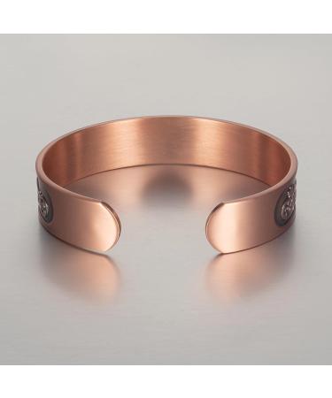 Enermagix Magnetic Copper Bracelets for Men & Women | 99.9% Solid Copper Cuffs with 3532 Gauss Magnets - Shop Now! - Buy Online on GoSupps.com