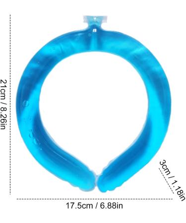 Neck Cooling Tube Wearable Cooling Tube for Summer Portable Neck Coolers for Fitness Multipurpose Cooling Products for Work Fitness Blue - Buy Online on GoSupps.com