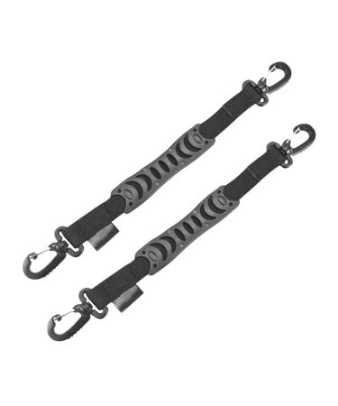 CALIDAKA 2Pcs Ski Boots Carrier Strap Ski Carrier Straps,Roller Skate Leash Shoulder Sling Leash for Ice Skates Shoulder Strap Winter Gear Leash Accessory Snowboard Accessories 13.78x0.98inch Black