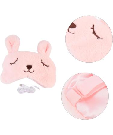 GARVALON USB Heating Eye Mask Night Eye Cover Decorative Eye Cover Eye Mask for Home Travel Eye Mask Night Eyeshade Electric Eye Cover Rechargeable Eye Mask Night Eye Mask Travel Eye Pad Pink 20.5x10x0.8cm - Buy Online on GoSupps.com