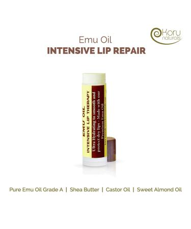 Emu Oil Premium Golden Grade A Set of 2 Bottles and Emu Oil Lip Balm (Pack of 3 Products) - Buy Online on GoSupps.com