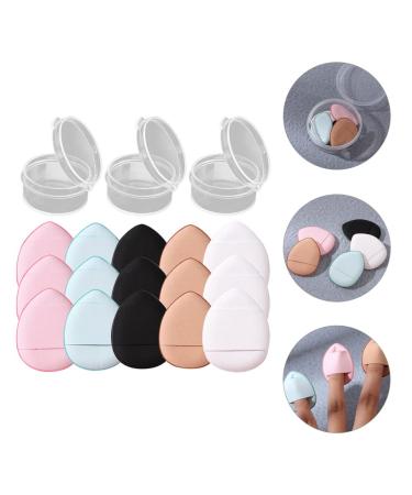 15 Pieces Finger Puff Mini Makeup Puff Set - Perfect for Foundation Concealer Cream & Eye Shadow - Beauty Tools for Flawless Skin - Buy Online on GoSupps.com