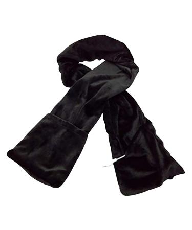 Neck heating pillow with neck pain heated neckerchief wirelessly neck warmer cordless heating electrical heating scarf portable black size size