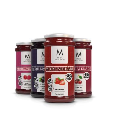 MORE NUTRITION Moremelade bundle of 4 4 x 240g light fruit spread