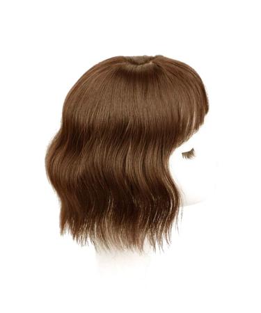 Buy Nature Hairline Clip-in Crow Hairpiece Wiglet Loose Wavy with Bangs for Women - 25cm Light Brown | International Shipping Available - Buy Online on GoSupps.com