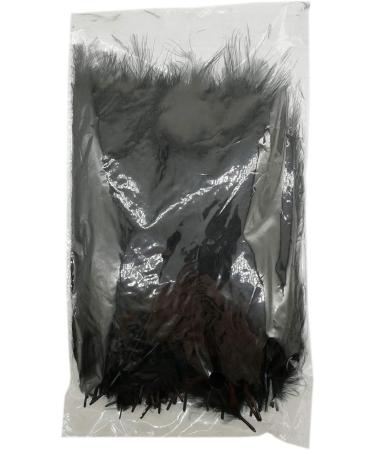 100pcs Black Marabou Feathers 4-6 Inches for Crafts, Dream Catcher & Fly Tying - Buy Online on GoSupps.com