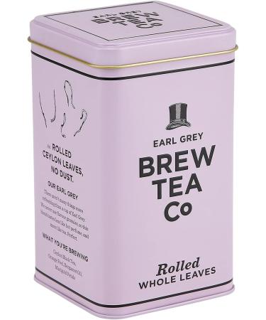 Brew Tea Co Earl Grey Teabags - Citrussy Flavour - 25 Count in Classic Purple Tin - Buy Online on GoSupps.com