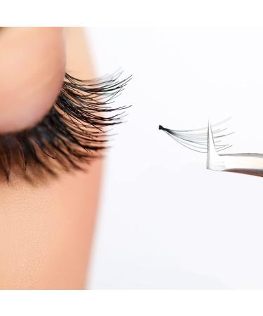90 Degree Fiber Tip Stainless Steel Lash Tweezers for Professional Eyelash Extensions - Beauty Tools for Women - Buy Online on GoSupps.com