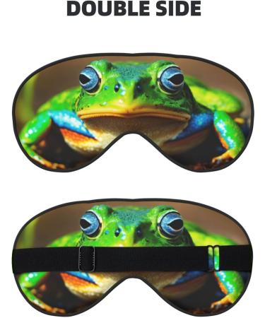 Buy Cute Frog Print Sleep Eye Mask | Soft Eye Cover for Sleeping & Travel - Perfect for Women & Men - Buy Online on GoSupps.com