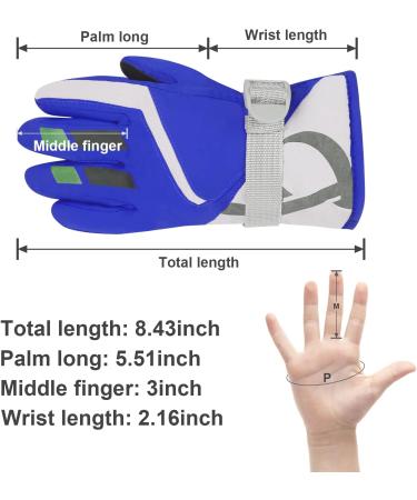 Winter Waterproof Gloves for Kids | Adjustable Cold Weather Gloves for Girls 5-9 | Blue Wine Kids Gloves - Buy Online on GoSupps.com