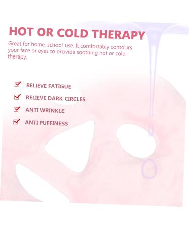 SHERCHPRY Warm Face Mask for Women Full Face Gel Mask for Relaxation Wrinkle Reduction Pink Color - Buy Online on GoSupps.com