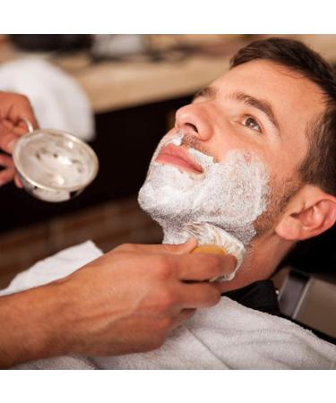 Fomiyes Wooden Handle Razor Brush - Premium Beard Care & Shaving Accessories for Men | Synthetic Fiber Shaving Foam & Grooming Tools - Buy Online on GoSupps.com