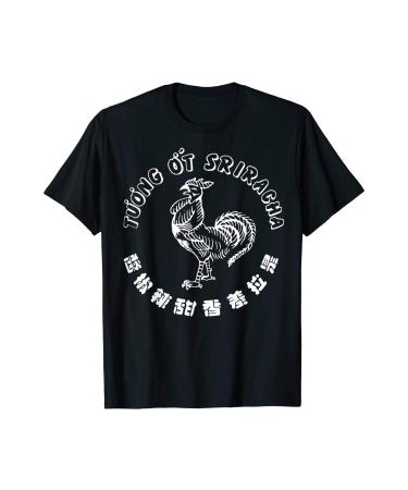 BINA STORE Sriracha Hot Chili-Sauce Sriracha Hot Chili-Sauce T-Shirt T101220 Black
