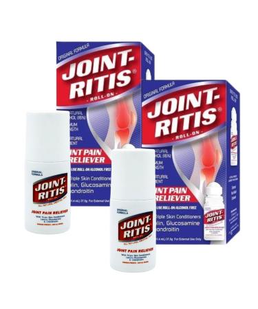 2-Pack | Fast Relief Joint-Ritis | All-Natural | Maximum Relief for Back Neck and Joints | As Seen On TV | Easy to Apply 2 fl oz Roll-On