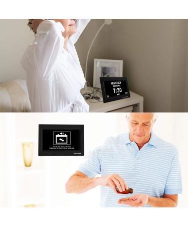 Exmate Digital Calendar Alarm Clock - 10 Large LCD 8 Multilingual Alarms Slumber Function - Ideal for Home & Office Perfect for Seniors - International Shipping Available - Buy Online on GoSupps.com