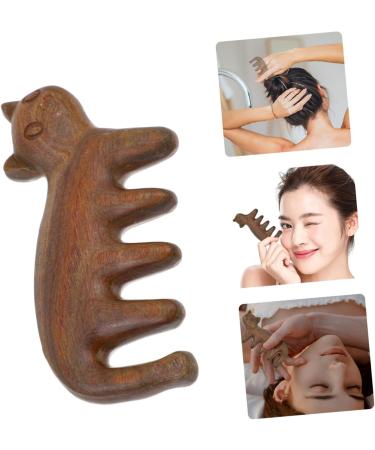 Beaupretty 1st Kitten Gr ner Sandelwood Comb - Face & Scalp Massage Brush for Ultimate Relaxation | International Shipping Available - Buy Online on GoSupps.com