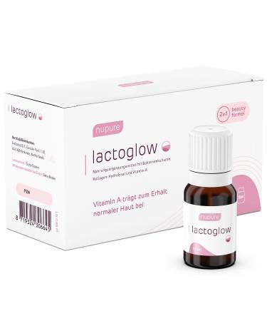 NUPURE LACTOGLOW collagen peptides drink for the skin with lactic acid bacteria vitamin A and inulin collagen verisol b 3 protective bacterial cultures 10 collagen drinking ampoules a 10 ml. 10 pieces (10 days)