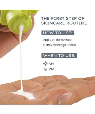 Moisturizing Creamy Face Wash for Dry & Sensitive Skin | Gentle Daily Cleanser for Men & Women | Hydrating 100 ml - Barrier Repair & Ideal for All Skin Types - Buy Online on GoSupps.com