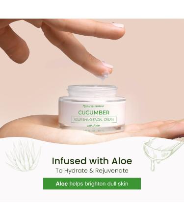 Natural Chemist Cucumber & Aloe Daily Face Moisturizer - Hydrating & Cooling 1.69 Fl. oz - For Sunburns, Acne & Nourishing Day Cream - Cruelty Free Korean Skincare - Buy Online on GoSupps.com