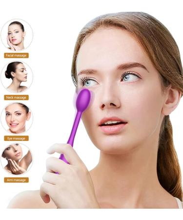 Personal Eye Massager Wand Vibrating Treatment for Dark Circles Puffiness & Fatigue | Anti-Aging Facial Device - Purple - Buy Online on GoSupps.com