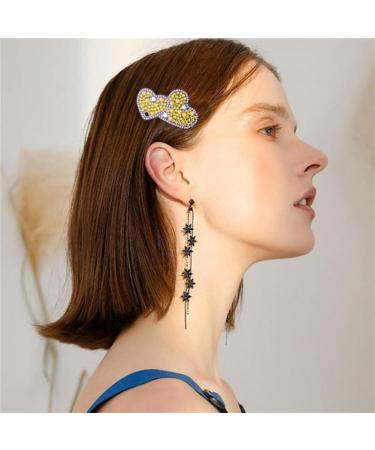 ARVALOLET Handmade Diamond Hair Accessories - 3 Pieces Leaf Flower Butterfly Heart Dragonfly DIY Accessories FJ020 - Buy Online on GoSupps.com