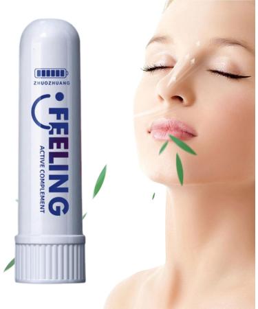 LINGJIONG Mint Inhaler Nasal Stick Pocket Sinus Inhaler 18ml Nasal Inhaler for Refreshing Mind Eliminating Drowsiness Increasing Concentration Improving - Buy Online on GoSupps.com