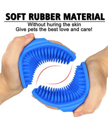 Kwispel 2 Pcs Dog Grooming Brush & Pet Shampoo Brush | Shedding & Massage Comb for Short & Long Haired Dogs/Cats - Buy Online on GoSupps.com