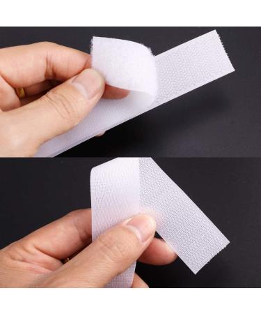 White Sew On Hook and Loop Tape Fastening - 5/8'' x 10M Nylon Fabric Tape - Buy Online on GoSupps.com