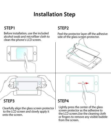 Visible Midnight Screen Protector 2 Pack - HD High Touch Sensitivity, 9H Hardness, Scratch Prevention - Tempered Glass with No Bubbles for Ultimate Clarity - Buy Online on GoSupps.com