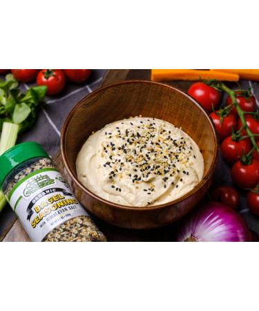 Organic Everything Bagel Seasoning Blend with Himalayan Sea Salt, Sesame, Poppy Seeds - 16oz Bag, Kosher Toppings with Garlic & Onion - Buy Online on GoSupps.com