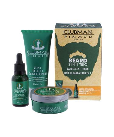 Clubman Pinaud Beard Kit  includes Beard Conditioner  Beard Balm and Beard Oil