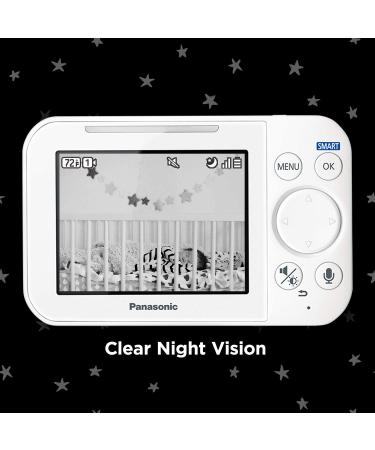 Panasonic Baby Monitor with Camera and Audio | 3.5 Color Video Monitor | Long Range | Secure Connection | 2-Way Talk | Soothing Sounds | Remote Pan Tilt Zoom | KX-HN4101W (White) - Buy Online on GoSupps.com
