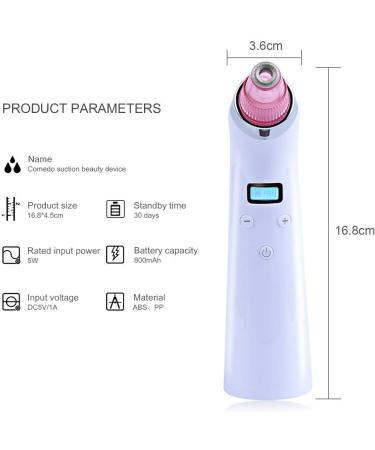 Blackhead Remover Electric Rechargeable Facial Pore Cleanser Exfoliating Cleansing Skin Acne Extractor for Facial Skin Cleansing - Buy Online on GoSupps.com
