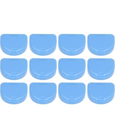 FDIT 12-Part Prosthesis Box & Portable Bath Case | Orthodontic Retainer Cup for Aligner Mouth Protection - Blue - Buy Online on GoSupps.com
