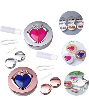 Solustrie 4-Piece Contact Lens Container Set | Tweezers Mirror & Storage Box | Perfect Eye Care Solution for Travel & Daily Use - Buy Online on GoSupps.com