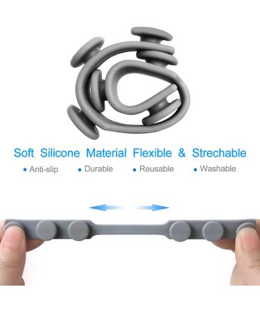 12PCS Silicone Mask Strap Extender for Face Masks - Adjustable Ear Saver & Ear Protector Hook (4 Colors) - Buy Online on GoSupps.com