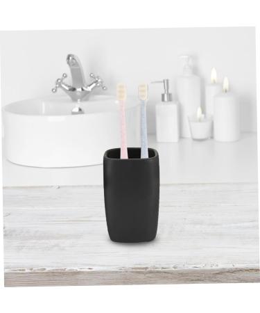 Minkissy 18STK Toothbrush Set for Kids | Oral Hygiene & Prosthesis Cleaning Brush with Dental Floss | Microbursten Hard Bristle Wavy Style | Travel & Household Use | Charcoal PP - Buy Online on GoSupps.com