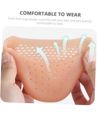 Gleavi 2 Pairs Toe Sleeve Silicone Socks - Women's Comfy Shoes Protector for Pointe Ballet Slipper - Toe Caps, Guards & Protectors - Assorted Colors - 9X7CM - Buy Online on GoSupps.com