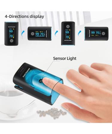 Buy Pulse Oximeter Fingertip - Accurate Oxygen Meter with OLED Screen AAA Batteries & Protective Bag - International Shipping Available - Buy Online on GoSupps.com