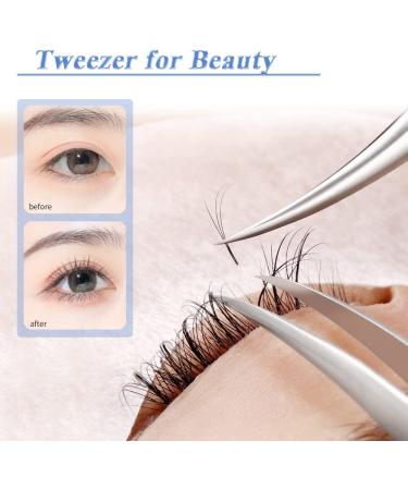 Mesee 5 Pcs Stainless Steel Precision Tweezers Tool Set 9-Hole Anti-Static Tweezer Non-Magnetic Curved & Straight Pointed Tips ESD Tweezer Kit for Eyelash Extension Jewelry Electronics Repair - Buy Online on GoSupps.com