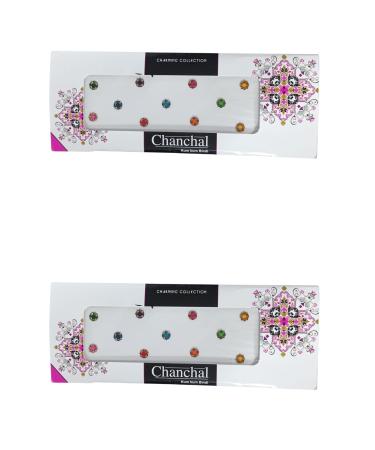 Fashionable Attractive Multicolor Look Bindi Daily Use Simple Forehead Bindi For Women