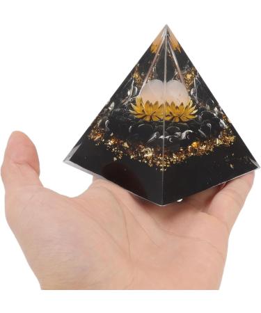 Buy Hohxfyp Orgon Pyramid Exquisite Resin Crystal Chakra Pyramid for Meditation Yoga & Home Decor - Buy Online on GoSupps.com