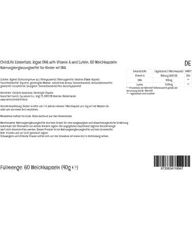 ChildLife Essentials Algae DHA Softgels - Lab-Tested, GMO Free, Gluten Free, Soy Free - Buy Online on GoSupps.com