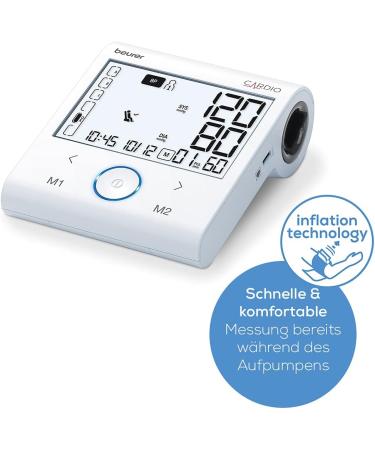 Beurer BM 96 Cardio Blood Pressure Monitor with ECG - Atrial Fibrillation Detection Pulse Measurement Upper Arm Use | International Shipping - Buy Online on GoSupps.com